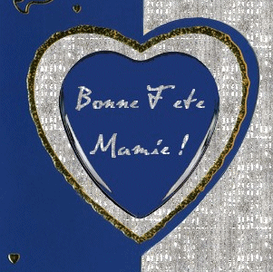 Gif animé bonne fête mamie coeur